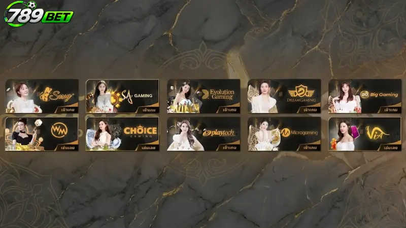 แนะนำสเกมคาสิโนระดับโลกยอดนิยมบน คาสิโน 789bet